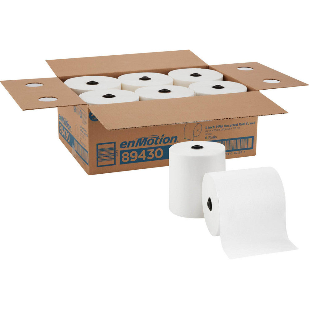 Georgia Pacific 89430 Enmotion 8" Recycled Paper Towel Rolls, White