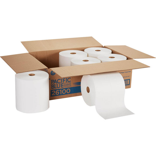 Georgia Pacific 26100 Pacific Blue Select Recycled Paper Towel Roll (Previously Branded Preference), White