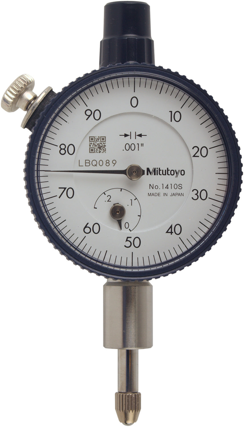 Mitutoyo 1410AB-10 Dial Drop Indicator 0.2500" Max Measurement, 0-100 Dial Reading, 0.001" Accuracy