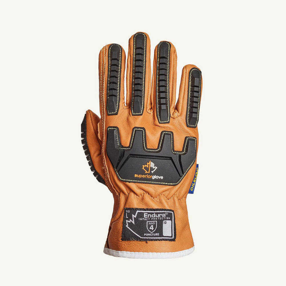 Superior Glove Works 69BSKFFL-L Cut, Puncture & Abrasion-Resistant Gloves Superior Glove Works 69BSKFFL, Size Large, ANSI Cut A5, ANSI Puncture 5, Leather Lined, Leather