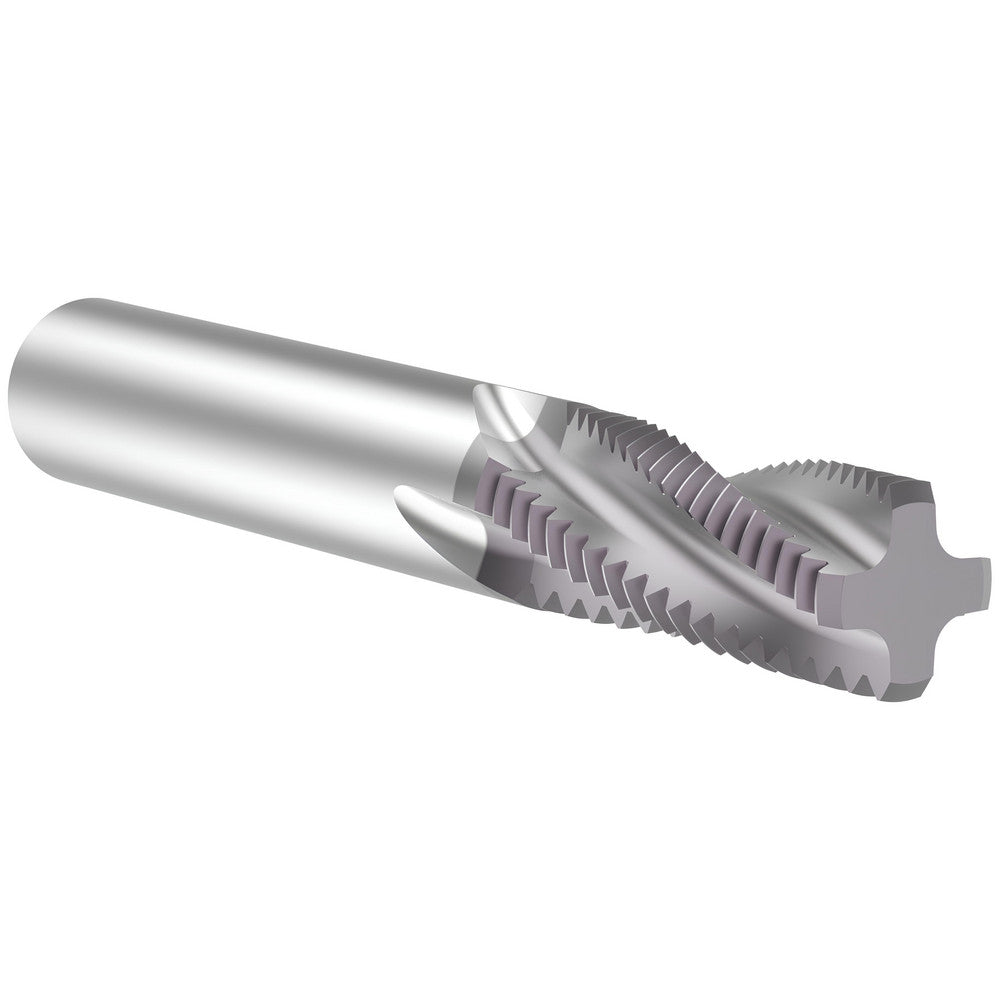 Allied Machine and Engineering TM87514 Helical Flute Thread Mill 7/8-14, Internal/External, 4 Flute, 1/2" Shank Dia, Solid Carbide