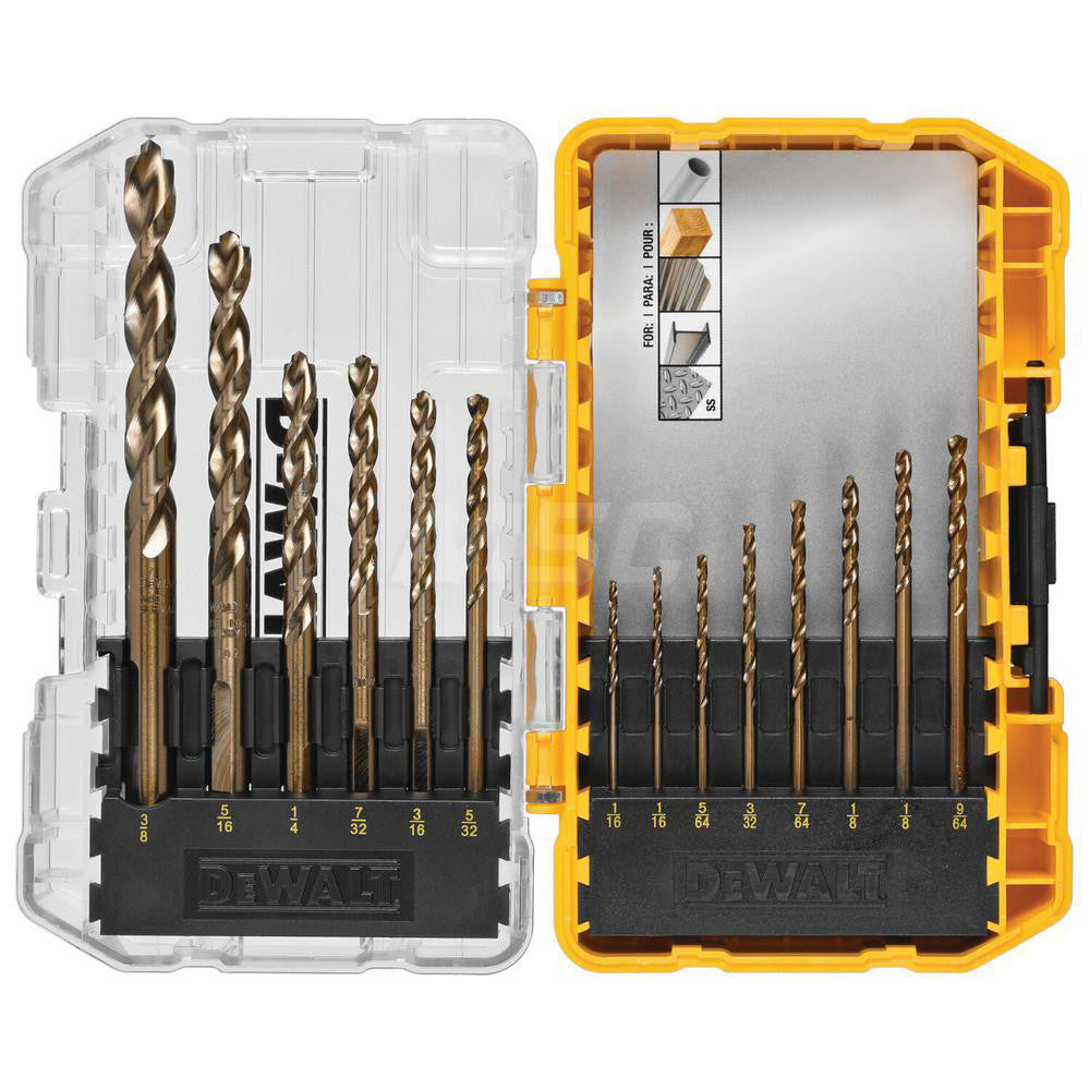 DeWALT DWA1240 Drill Bit Set  14 Pc,  135 deg, Cobalt