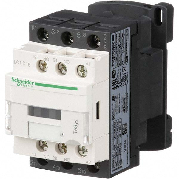 Schneider Electric LC1D18G7 IEC Contactor 3 Poles, NC & NO