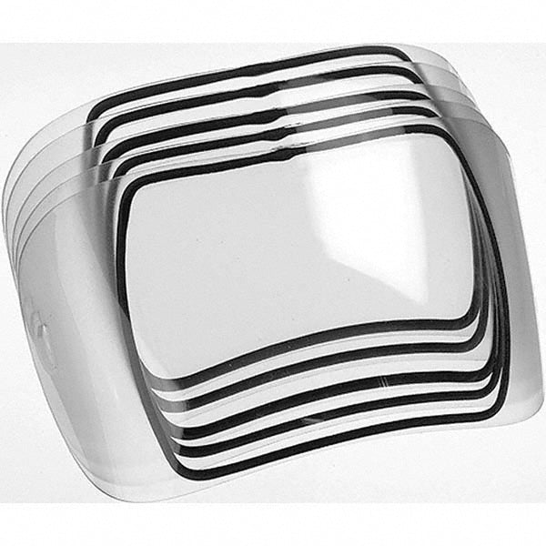 Optrel 5000.212 1 5-Piece 7-1/4 x 4-1/4 x 0.39" Polycarbonate Welding Helmet Front Cover Lens