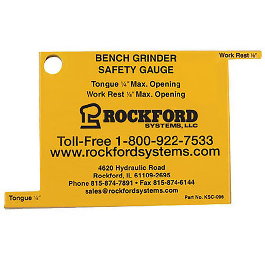 Rockford Systems KSC-096 Machine Guard Parts & Accessories Type Safety Gauge  For Use With Bench and Pedestal Grinders  Number of Pieces 1  Size (Inch) 2-3/4  