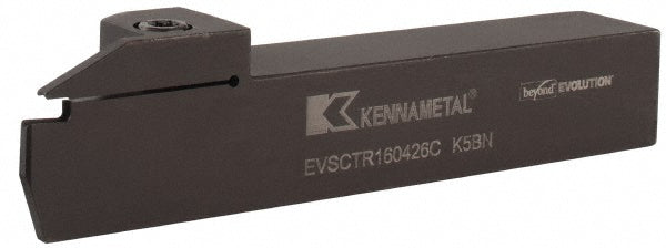 Kennametal 5980917 Indexable Grooving-Cutoff Toolholder EVSCTR160426C, 4 to 4 mm Groove Width, 26 mm Max Depth of Cut, Right Hand