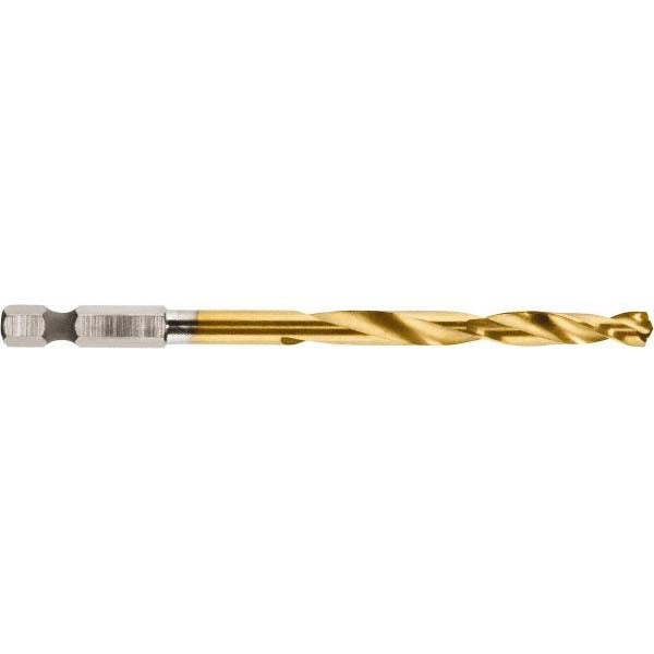 Milwaukee Tool 48-89-4612 Mechanics Drill Bit 15/64" Dia, 135 &deg Point, High Speed Steel, Hex Shank, Split Point