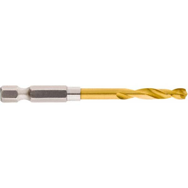 Milwaukee Tool 48-89-4609 Mechanics Drill Bit 3/16" Dia, 135 &deg Point, High Speed Steel, Hex Shank, Split Point