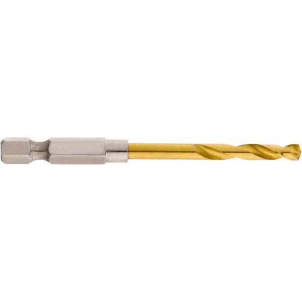 Milwaukee Tool 48-89-4608 Mechanics Drill Bit 11/64" Dia, 135 &deg Point, High Speed Steel, Hex Shank, Split Point