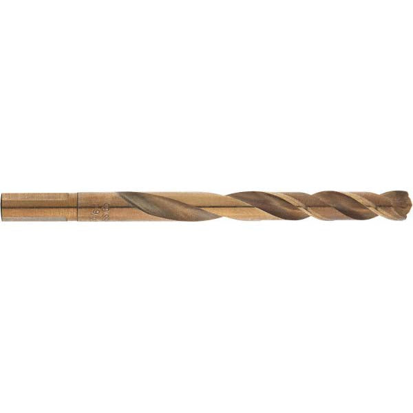 Milwaukee Tool 48-89-2316 Mechanics Drill Bit 19/64" Dia, 135 &deg Point, Cobalt, Weldon Shank, Split Point