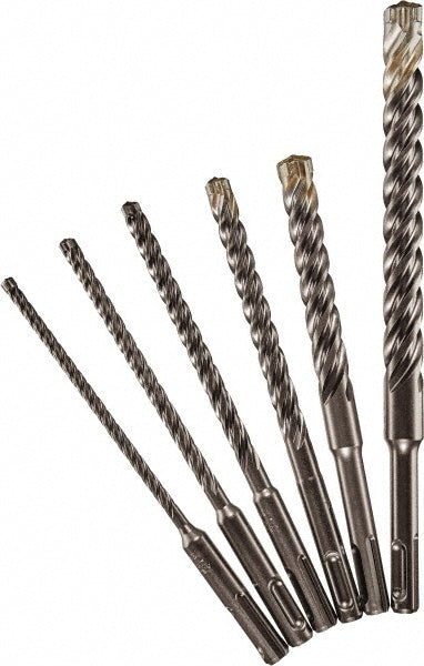 Milwaukee Tool 48-20-7499 3/16, 1/4, 5/16, 3/8, 1/2 & 5/8" Diam, SDS-Plus Shank, Steel Rotary & Hammer Drill Bit