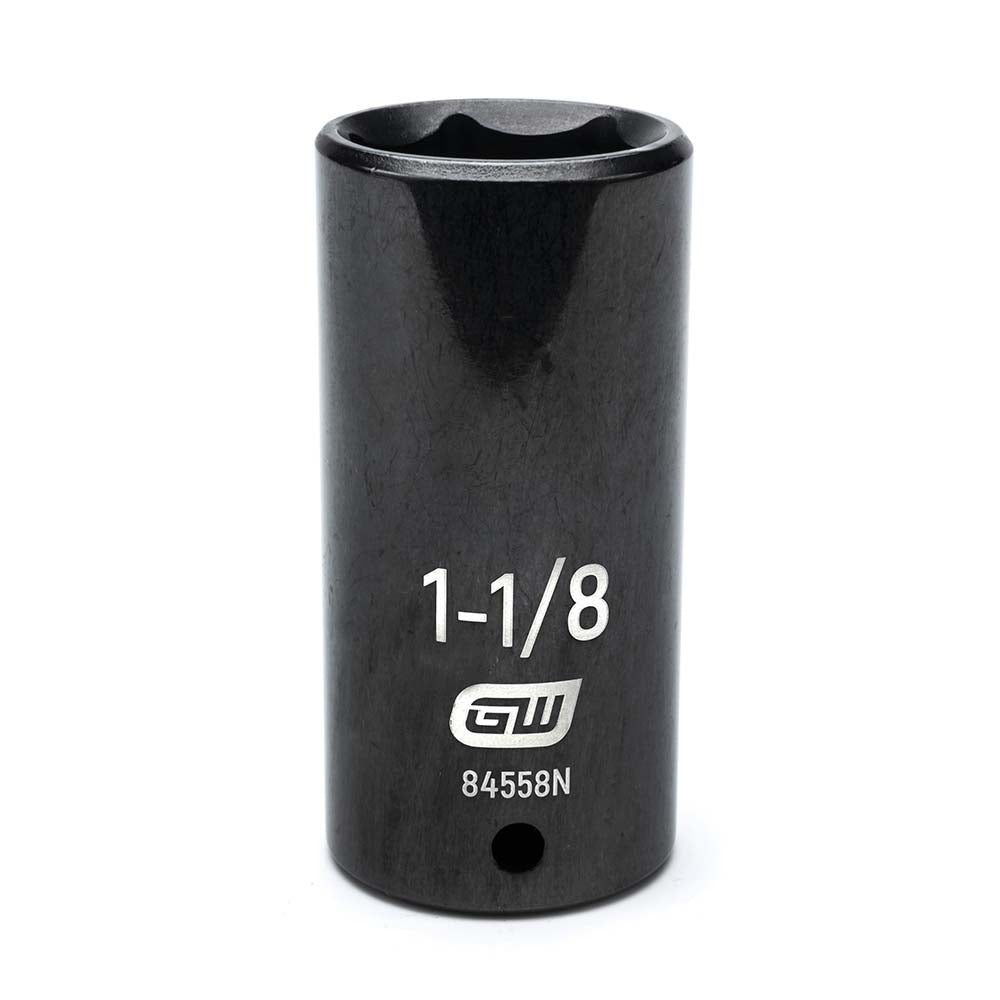 GEARWRENCH 84558N Impact Socket 1/2" Drive, 1-1/8" Socket, Hex Drive