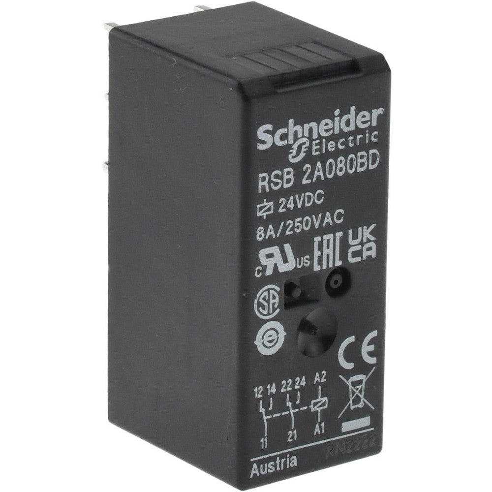 Schneider Electric RSB2A080BD 2,000 VA Power Rating, Electromechanical Plug-in General Purpose Relay