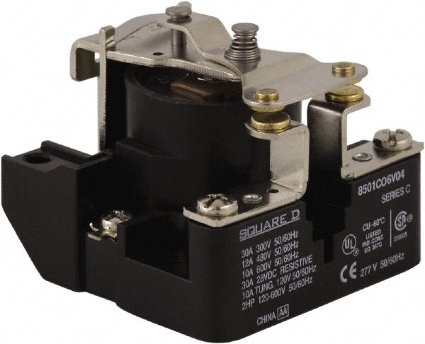 Square D 8501CO6V20 2 hp, 10 VA Power Rating, Electromechanical Screw Clamp General Purpose Relay