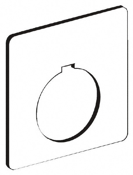 Schneider Electric 9001KN100WP Square, Plastic Legend Plate - Blank