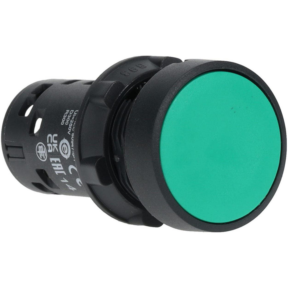 Schneider Electric XB7NA31 Push-Button Switch 22 mm Mounting Hole Dia, Momentary (MO)