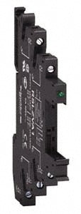 Schneider Electric RSLZVA1 12/24 VAC and 12/24 VDC, 6, SPDT, Flat Relay Socket