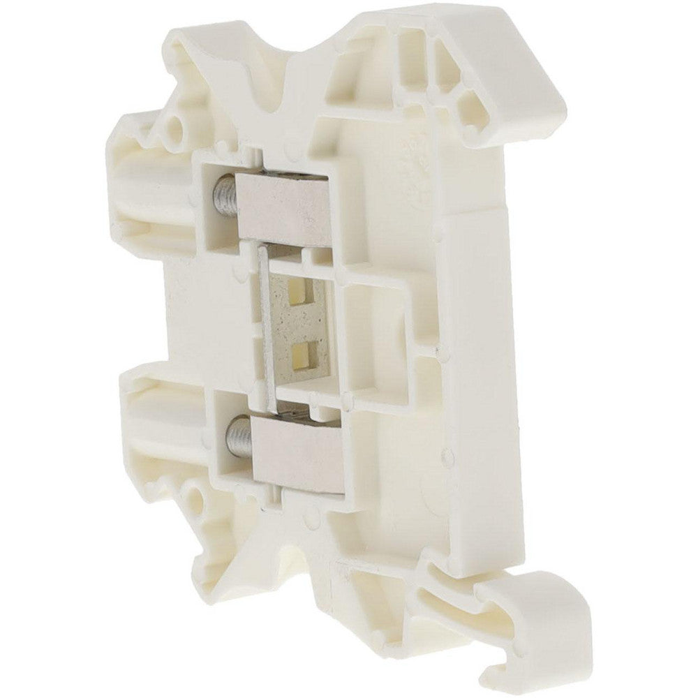Schneider Electric NSYTRV42WH 1 Pole, 1,000 Volt, 32 Amp, -40 to 266&degF, DIN Rail Mount, Polyamide Passthrough Terminal Block