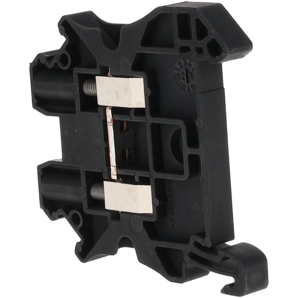 Schneider Electric NSYTRV42BK 1 Pole, 1,000 Volt, 32 Amp, -40 to 266&degF, DIN Rail Mount, Polyamide Passthrough Terminal Block