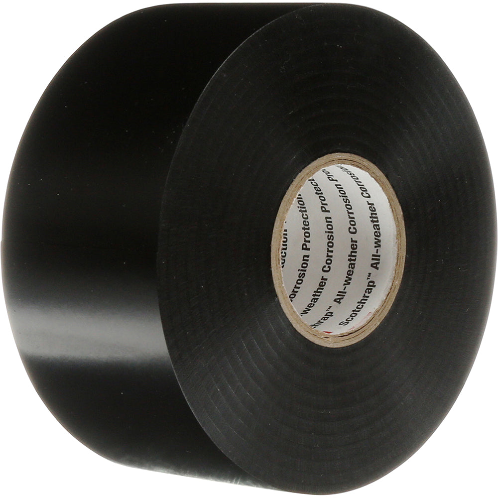 3M 7010398122 Electrical Tape 3" Wide, 100' Long, 10 mil Thick, Black