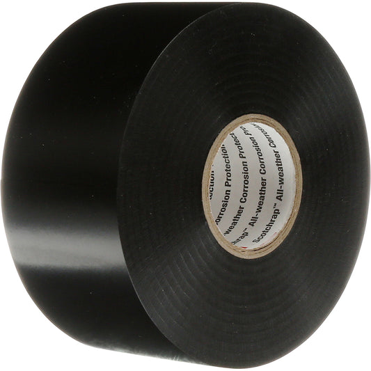 3M 7010398122 Electrical Tape 3" Wide, 100' Long, 10 mil Thick, Black
