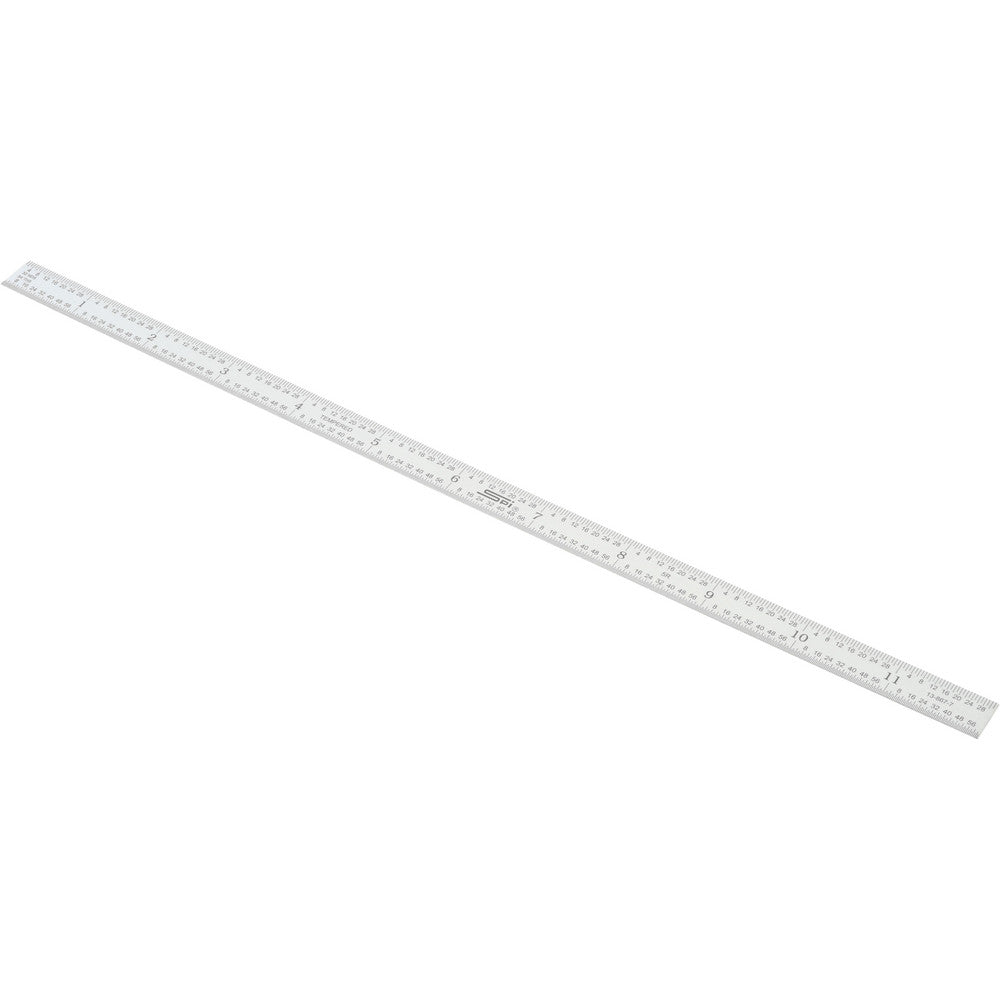 SPI 13-867-7 Steel Rule 12" OAL, 5R Graduation, Flexible, 1/2" OAW