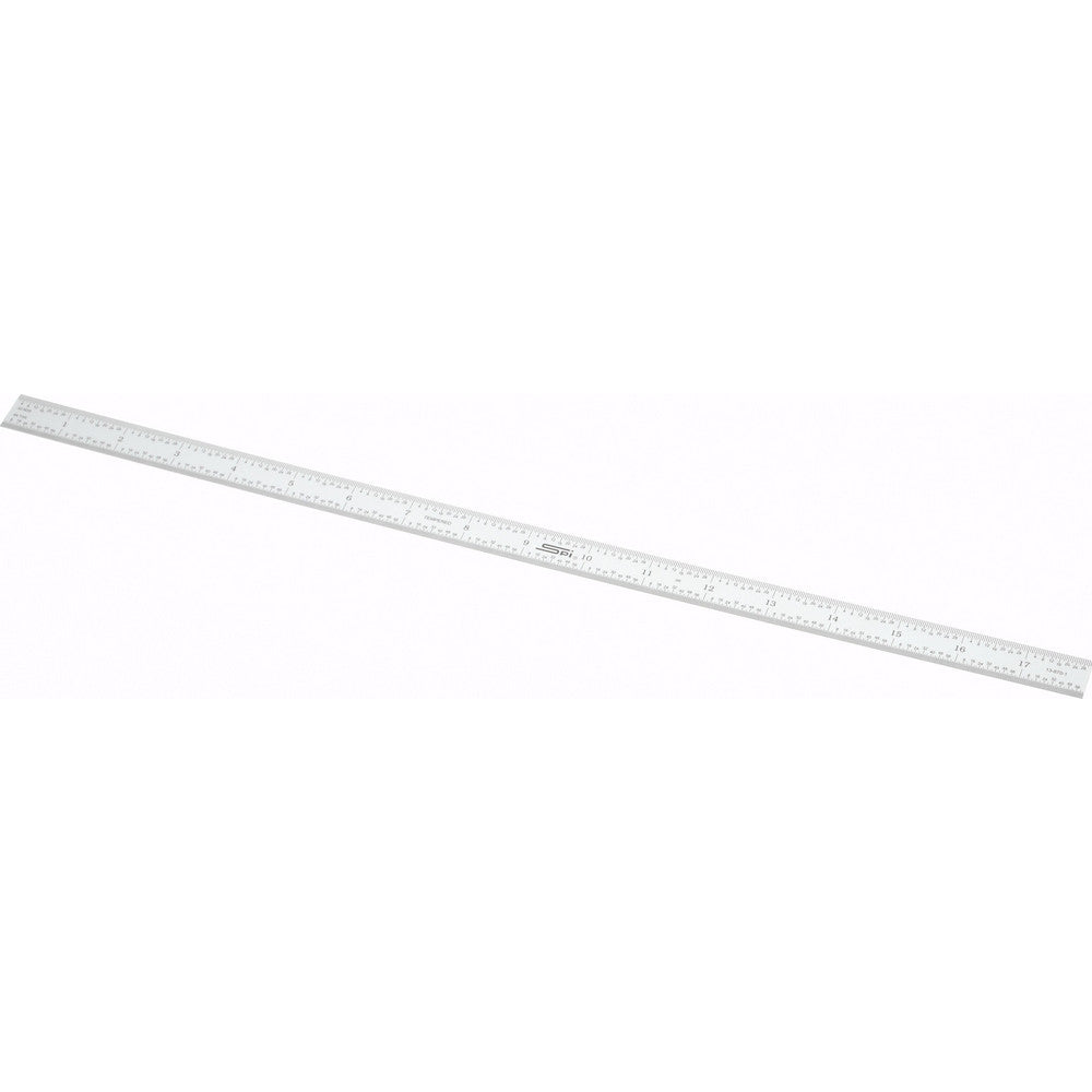 SPI 13-870-1 Steel Rule 18" OAL, 3R Graduation, Flexible, 3/4" OAW