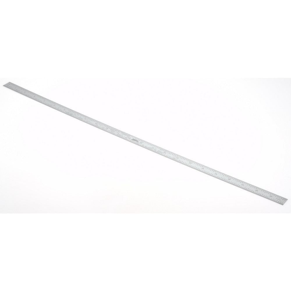 SPI 13-876-8 Steel Rule 24" OAL, 4R Graduation, Flexible, 3/4" OAW