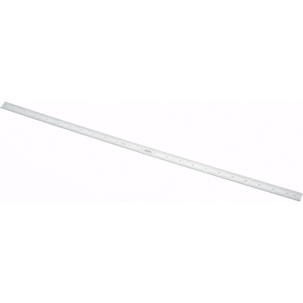 SPI 13-878-4 Steel Rule 24" OAL, 16R Graduation, Flexible, 3/4" OAW