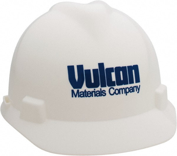 MSA 475358BL#39575 Hard Hat Impact Resistant, V-Gard Slotted Cap, Type 1, Class E, 4-Point Suspension