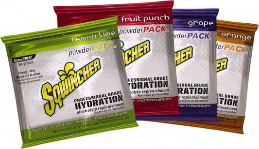 Sqwincher 159016044 Activity Drink 2.5 gal, Packet, Assorted, Powder, Yields 2.2 gal