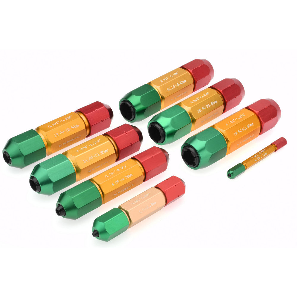 SPI 13-310-8 Ring & Plug Thread Gage Holders & Handles Handle Size M0 7  Material Aluminum Aluminum  Includes (8) Pin Gage Handle  Minimum Ring Diameter (Decimal Inch) 0.0110  Maximum Ring Diameter (Decimal Inch) 1.0000