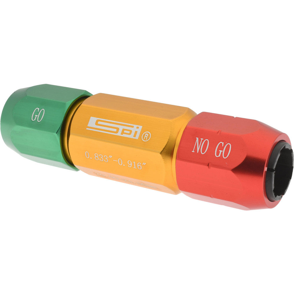 SPI 13-317-3 0.833 to 0.916 Inch Ring Diameter Range, M0 Handle Size, Aluminum, Pin Gage Handle