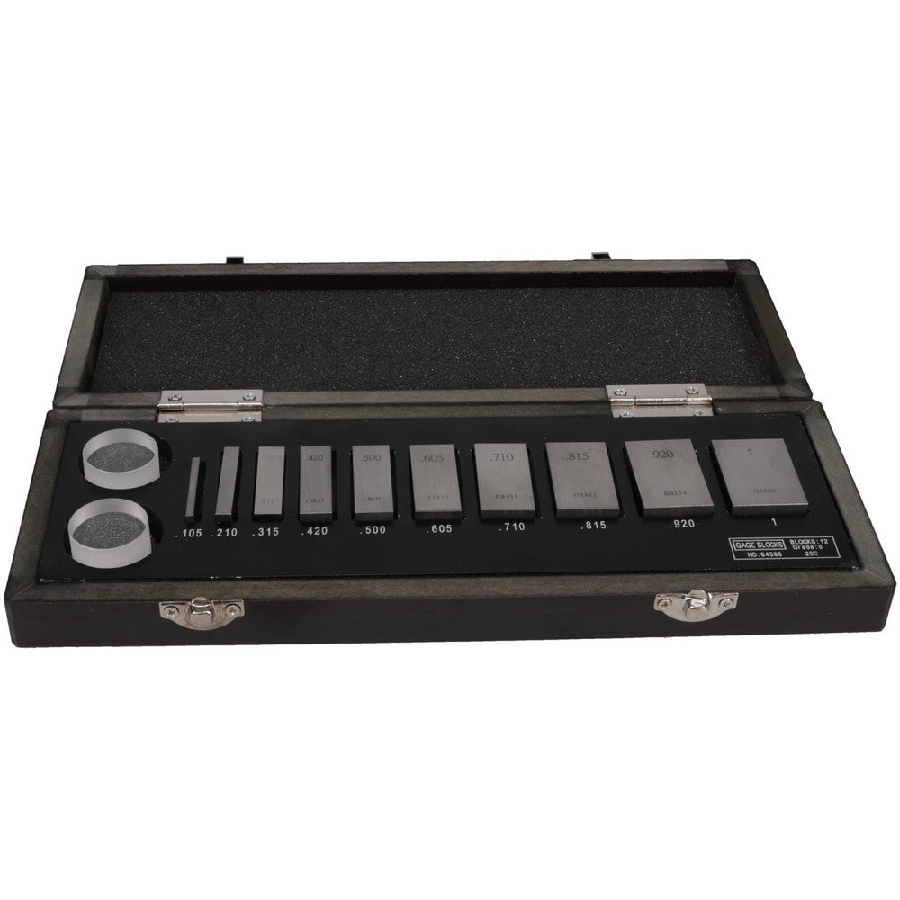 SPI 11-342-3 Gage Block Set 0.105 to 1'' Range, 10 Pc, Steel