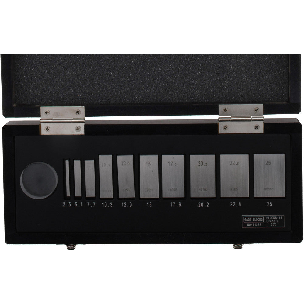 SPI 11-350-6 Gage Block Set 10 Pc, AS-2 Grade, Steel