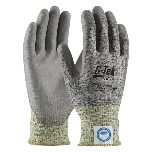 PIP 19-D320/L Cut, Puncture & Abrasion-Resistant Gloves G-TekÂ® 3GXÂ® 19-D320, Size Large, ANSI Cut A3, ANSI Puncture 3, Polyurethane, Dyneema Diamond