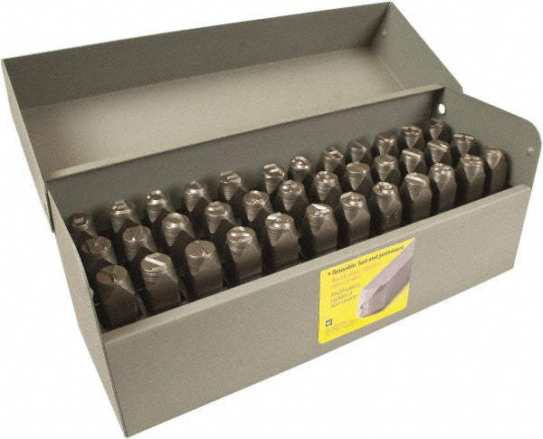 C.H. Hanson 26188 Low Stress Round Face-Full Stamp Set 1/4" Character, 36 pc