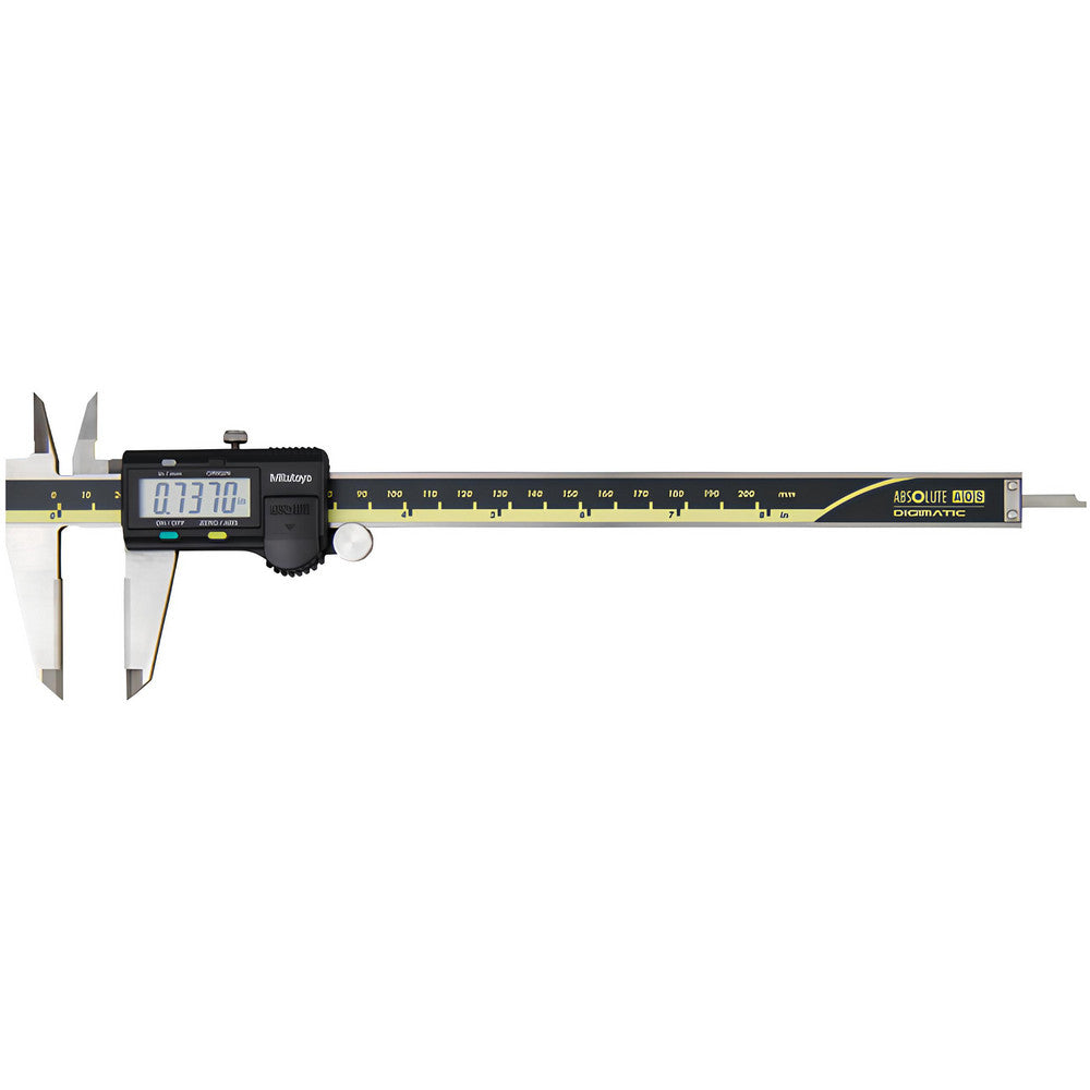 Mitutoyo 500-164-30 Electronic Caliper 200.00 mm, 8", 0.01 mm, 0.0005" Resolution, +/-0.02 mm, +/-0.0010" Accuracy, Carbide-Tipped