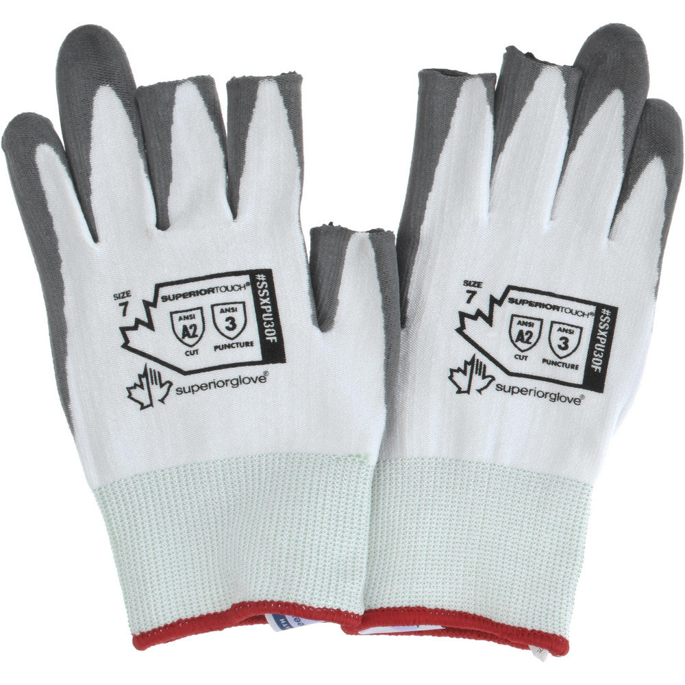 Superior Glove Works SSXPU3OF-7 Cut & Puncture-Resistant Gloves Superior Glove Works SSXPU3OF, Size Small, ANSI Cut A2, ANSI Puncture 3, Polyurethane, Dyneema