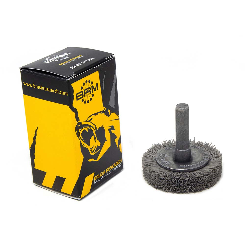 Brush Research Mfg. BMC14AY500SC Wheel Brush 1-1/2" Wheel Dia, 7/16" Face Width, Crimped