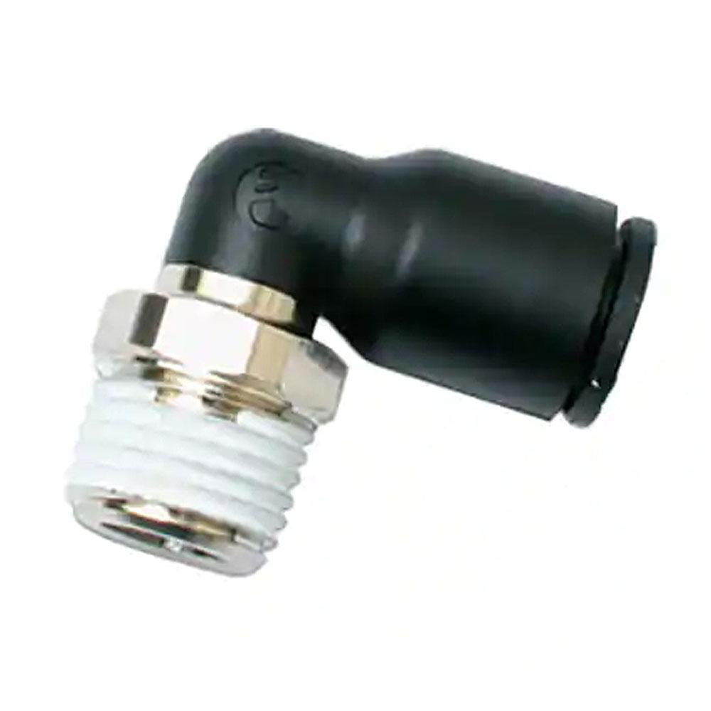 Legris 3109 08 21 Push-To-Connect Tube to Male & Tube to Male BSPT Tube Fitting Male Elbow, 1/2" Thread, 5/16" OD
