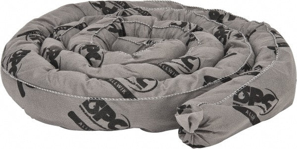 Brady SPC Sorbents AW124 Sock Universal, 3" Dia, 12' OAL, 12 gal Absorption, Polypropylene