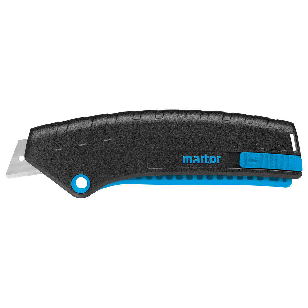 Martor USA 125002.02 Utility Knives, Snap Blades & Box Cutters Blade Type Trapezoid  Handle Material Glass Fiber-Reinforced Plastic  Blade Material Steel  Blade Length (mm) 50.1000  Blade Length (Decimal Inch) 2.0866  Handle Length 50.10