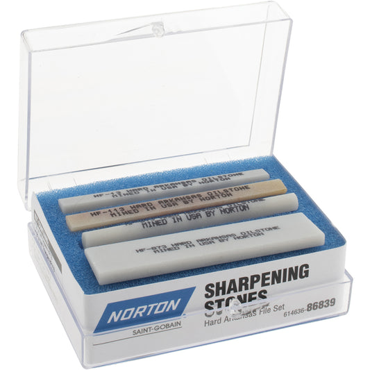 Norton 61463686839 4 Piece Novaculite Stone Kit