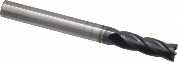 Kyocera SGS Precision Tools 30006 Square End Mill 1/4" Dia, 3/4" LOC, 4 Flute, Solid Carbide