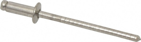 RivetKing FBF43/P100 Open End Blind Rivet Size 42, Dome Head, Stainless Steel Body, Stainless Steel Mandrel