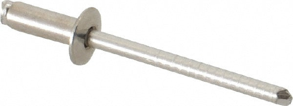 RivetKing FBF54/P100 Open End Blind Rivet Size 54, Dome Head, Stainless Steel Body, Stainless Steel Mandrel