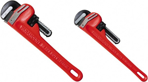 Paramount 6439786/6439782 Straight Pipe Wrench Set 2 Pc, 14" & 8" Wrench, Inch