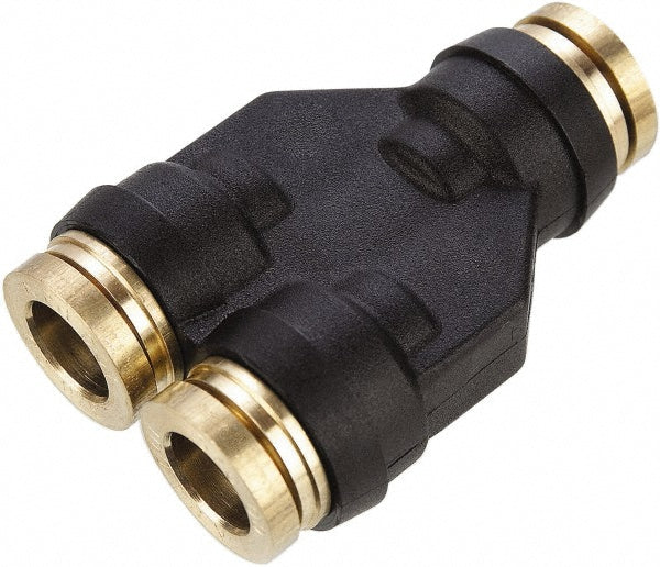 Parker 362PTC-6 Push-To-Connect Tube to Tube Tube Fitting Union Y, 3/8" OD