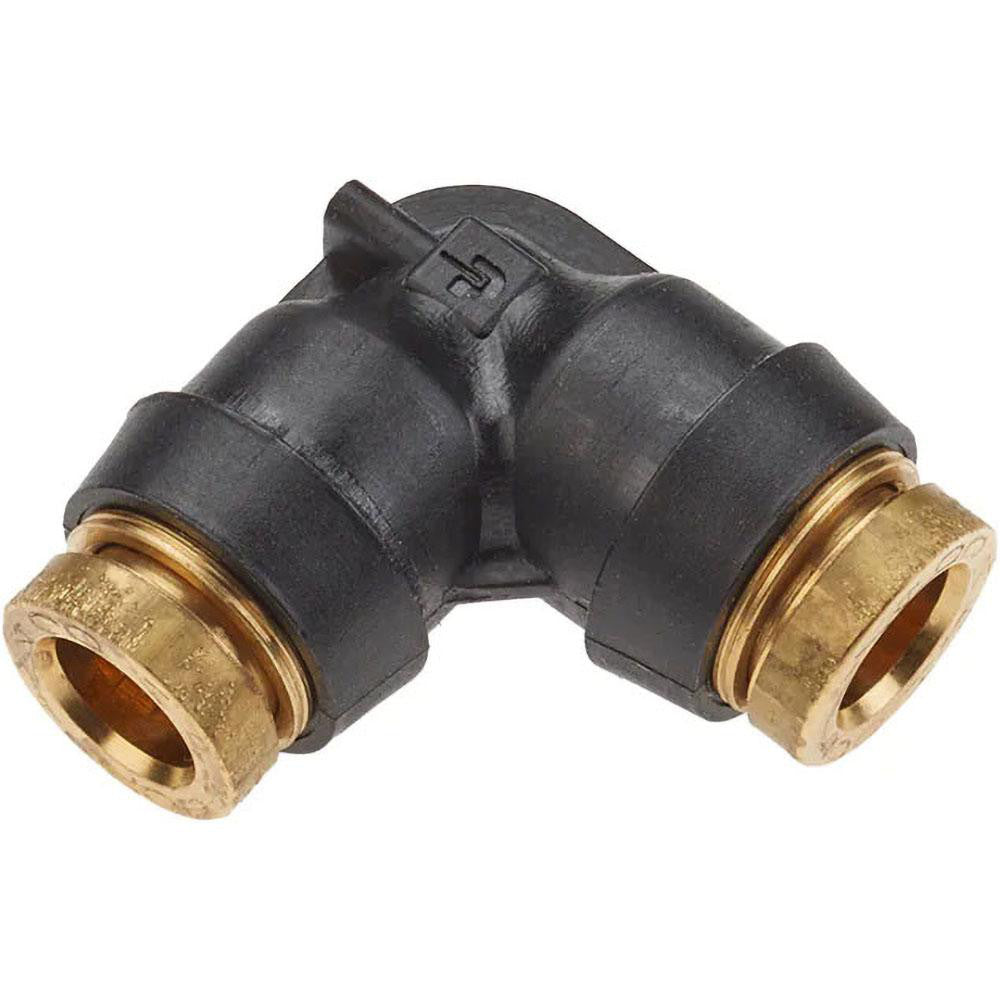 Parker 365PTC-4 Push-to-Connect Push-to-Connect x Push-to-Connect Fitting 90 Deg Union Elbow, 1/4" OD